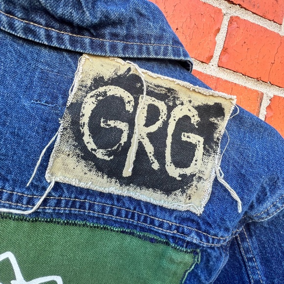 Vintage Customized Screeching Weasel 80’s Punk Bands Gap Jean Jacket Size M - Picture 4 of 12